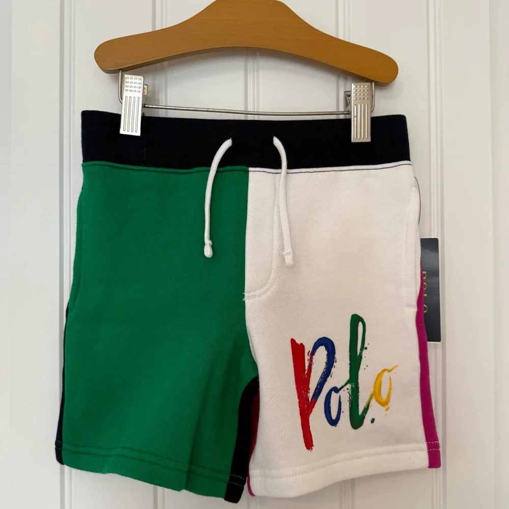 NWT Polo Ralph Lauren Boys Logo Fleece Shorts